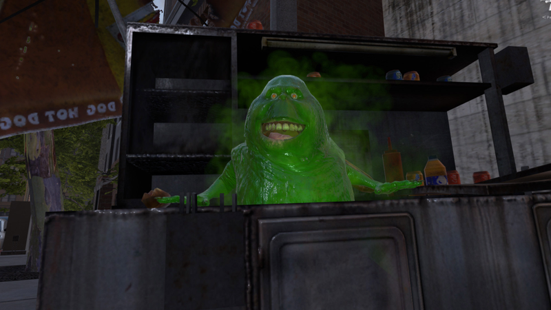 You’ll get upclose and personal with Slimer in Ghostbusters VR: Now Hiring.